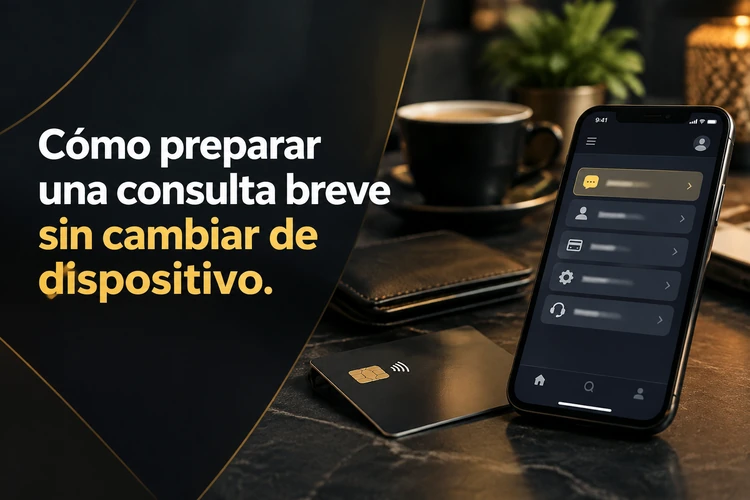 Cómo preparar una consulta breve sin cambiar de dispositivo