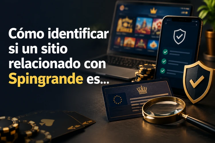 Cómo identificar si un sitio relacionado con Spingrande es legítimo